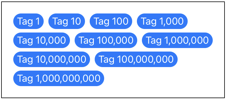 Final tag component layout example